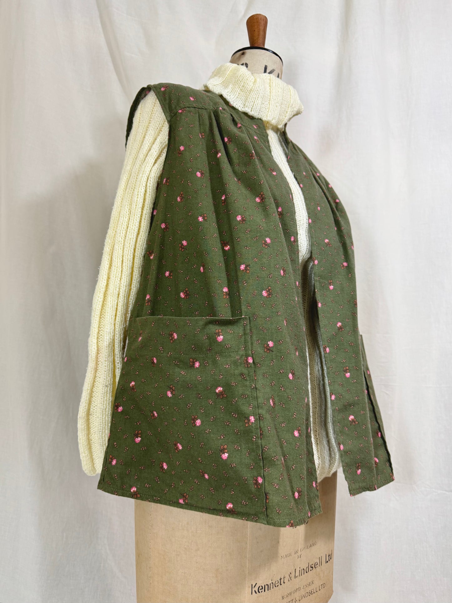 Vintage 1970s Laura Ashley Artists Vest