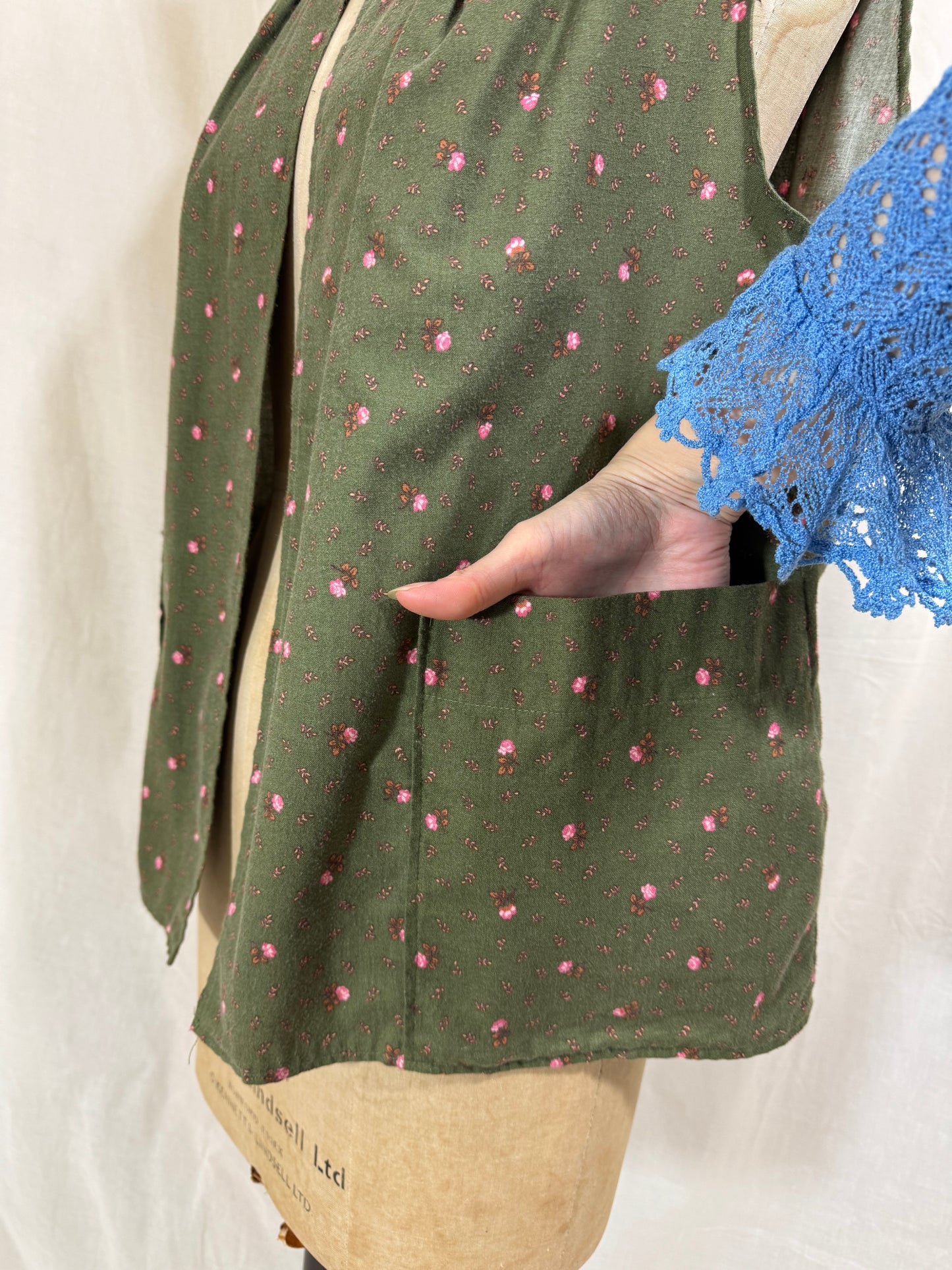 Vintage 1970s Laura Ashley Artists Vest