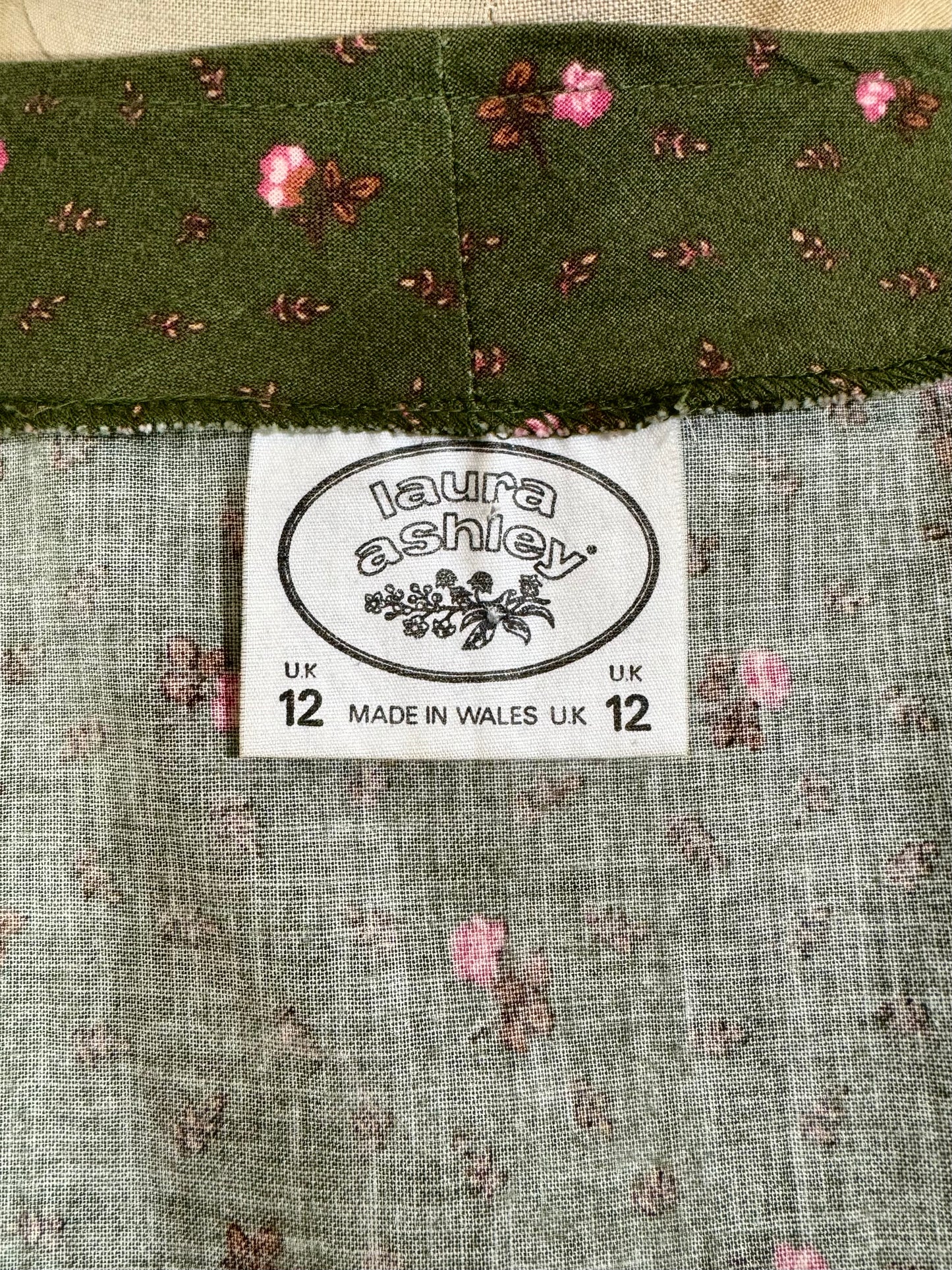 Vintage 1970s Laura Ashley Artists Vest