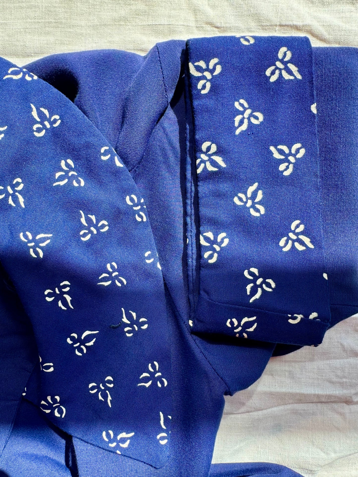 1940’s Rayon Gabardine Cobalt Blue Swing Coat