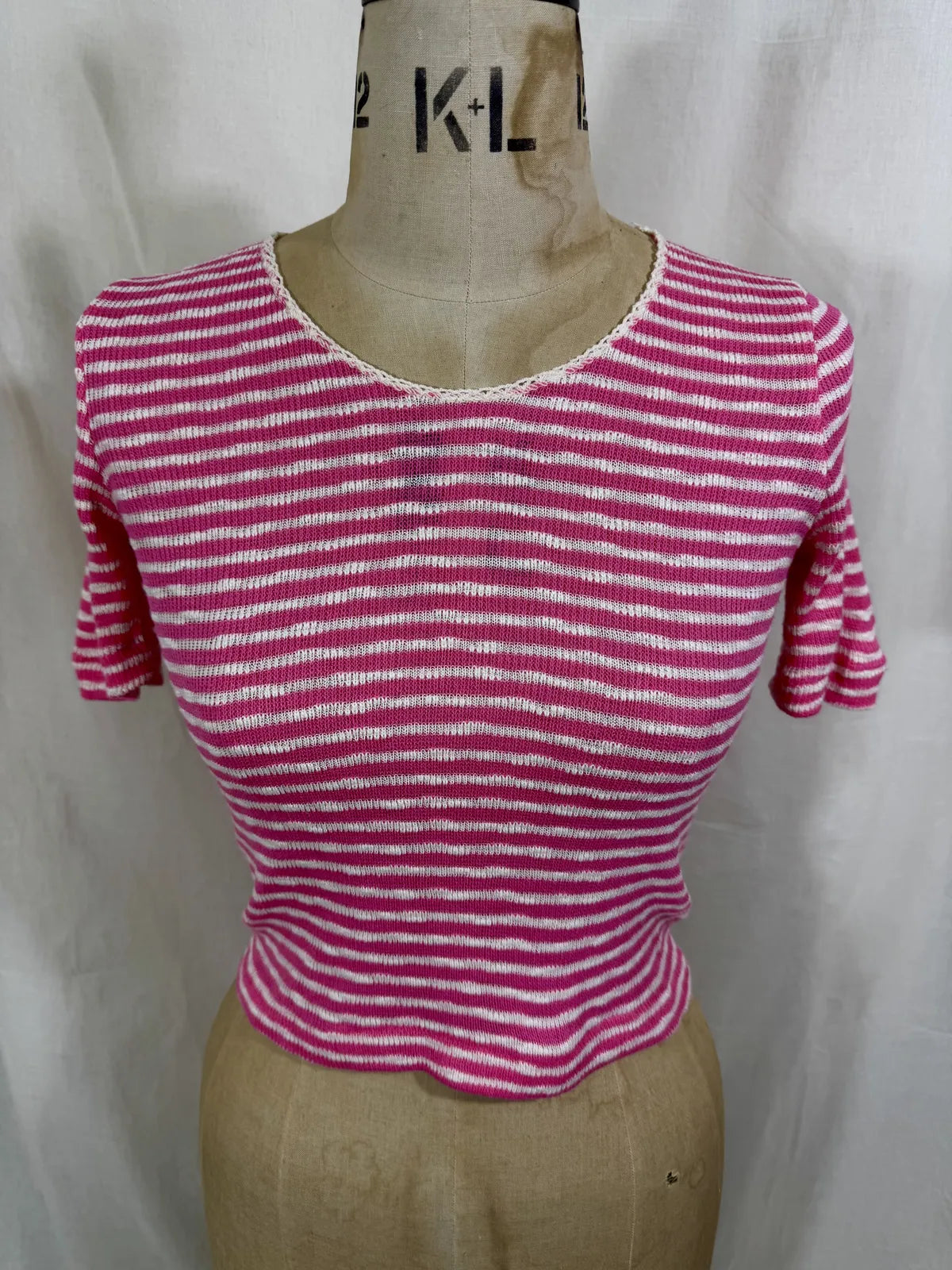 Vintage 1970’s candy stripe Erica Budd knit