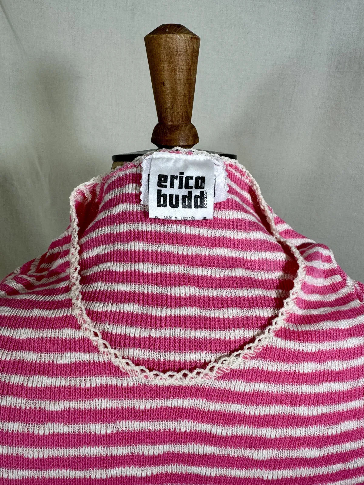 Vintage 1970’s candy stripe Erica Budd knit
