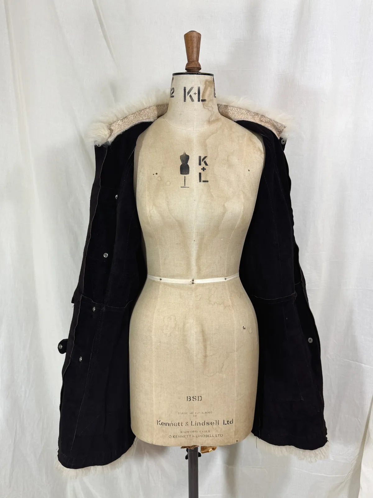 Vintage 1960’s Afghan chocolate brown suede coat