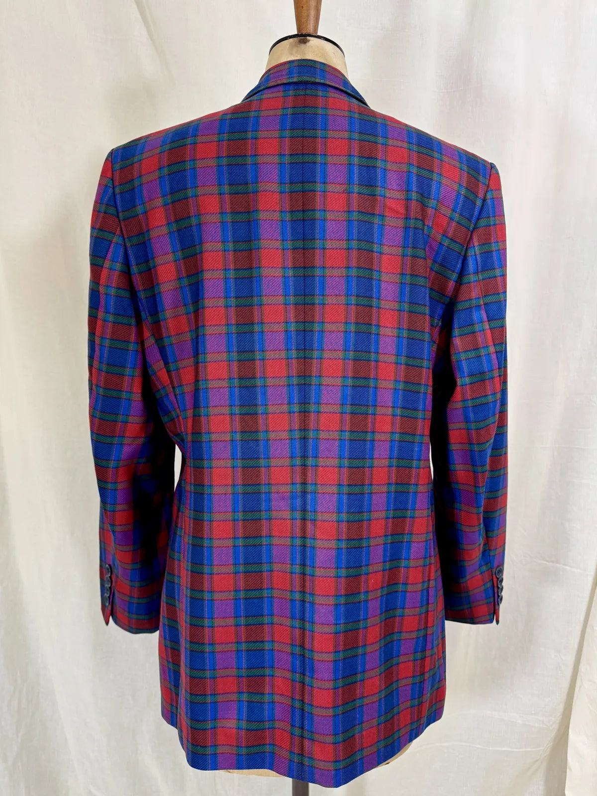 Vintage Pringle Plaid Wool Blazer Jacket