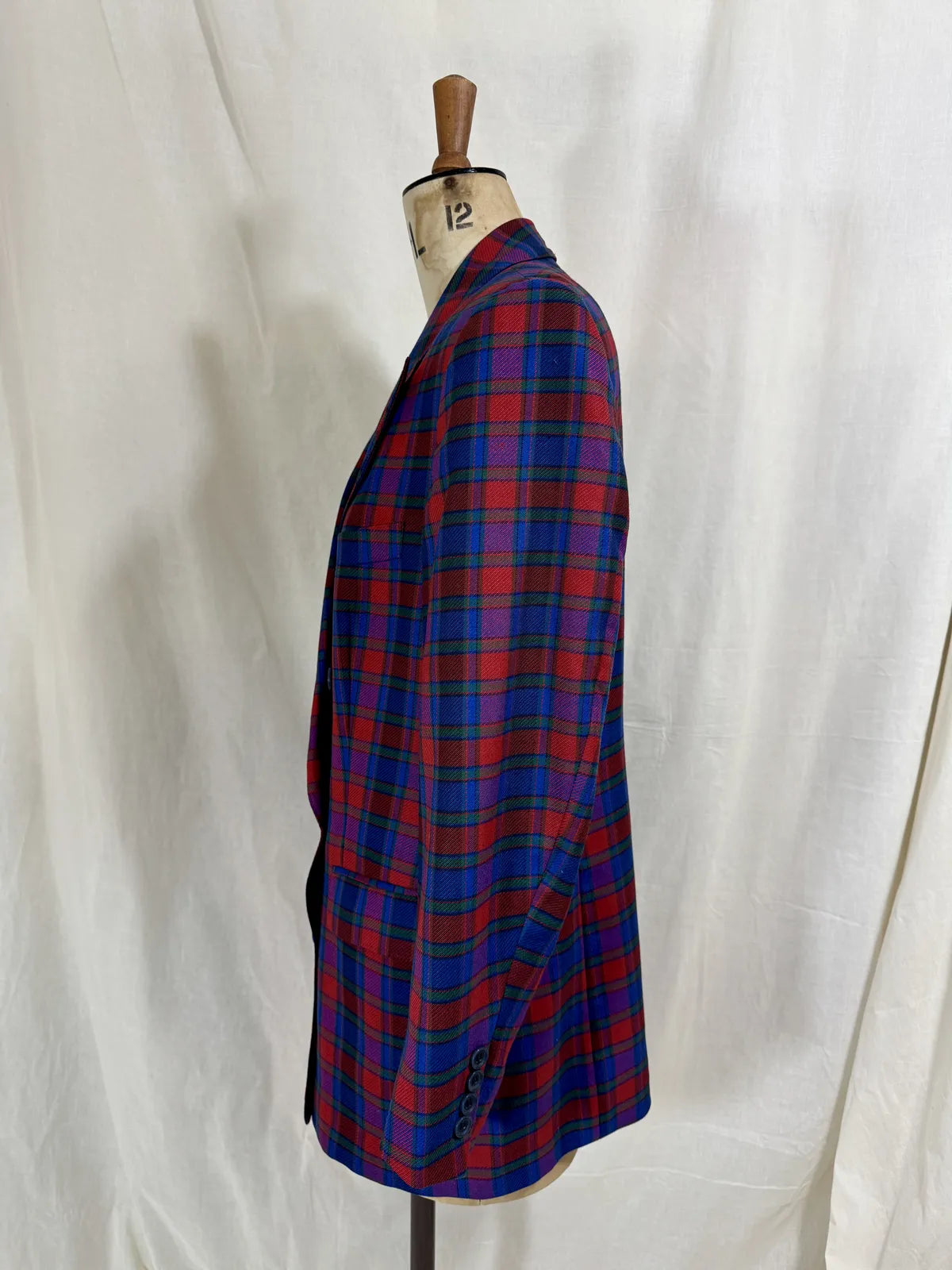Vintage Pringle Plaid Wool Blazer Jacket