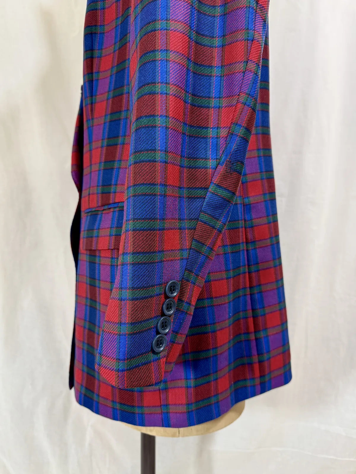 Vintage Pringle Plaid Wool Blazer Jacket